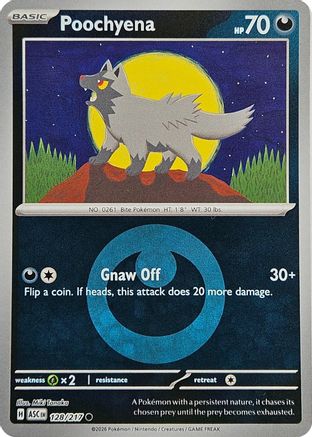 Poochyena (Energy Symbol Pattern) 128  - Reverse Holofoil ME Ascended Heroes - Common