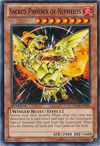 Sacred Phoenix of Nephthys (SDOK-EN004) [Structure Deck: Onslaught of the Fire Kings]