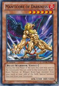 Manticore of Darkness (SDOK-EN005) [Structure Deck: Onslaught of the Fire Kings]