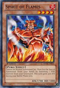 Spirit of Flames (SDOK-EN016) [Structure Deck: Onslaught of the Fire Kings]