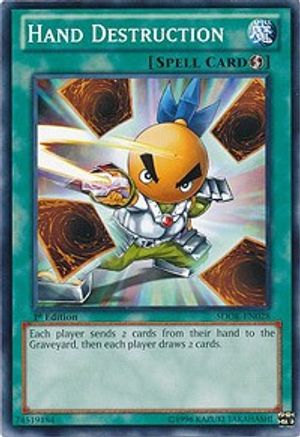 Hand Destruction (SDOK-EN028) - Structure Deck: Onslaught of the Fire Kings 1st Edition