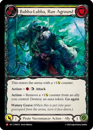 Bubba Lubba Run Aground (Yellow) (PEN157) - Compendium of Rathe