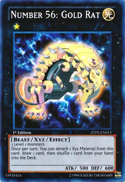 Number 56: Gold Rat (ZTIN-EN013) [2013 Zexal Collection Tin]