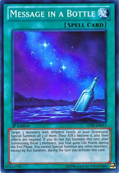 Message in a Bottle (ZTIN-EN015) [2013 Zexal Collection Tin]