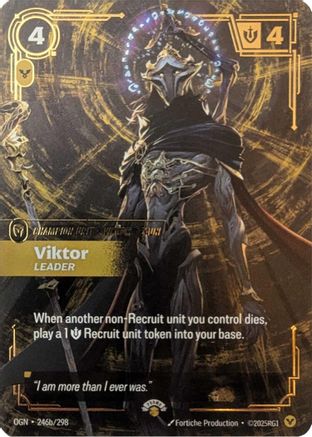 Viktor - Leader (246a/298) - Riftbound Promotional Cards Foil
