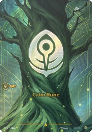 Calm Rune (Alternate Art) (R02a) - Spiritforged Foil