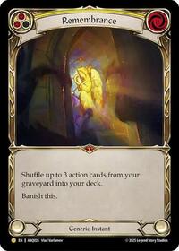 Remembrance (Yellow) (ANQ026) (ANQ026) [Compendium of Rathe - Antiquity Pack]