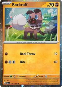 Rockruff - 116/193 (Cosmos Holo) (116/193) [SV: Scarlet & Violet Promo Cards]