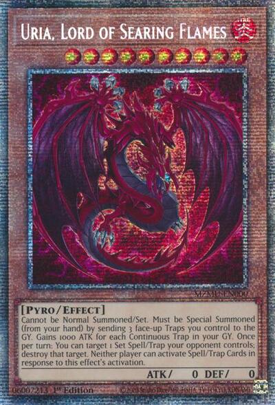 Uria, Lord of Searing Flames (Starlight Rare) (MZMU-EN000) [Maze of Muertos]