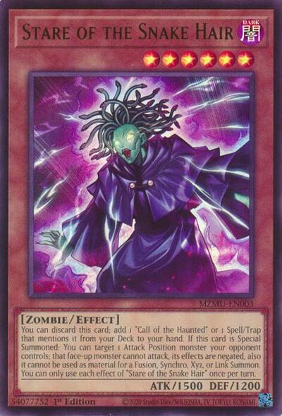 Stare of the Snake Hair (MZMU-EN003) [Maze of Muertos]