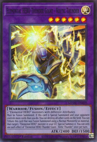 Elemental HERO Thunder Giant - Voltic Thunder (MZMU-EN029) [Maze of Muertos]