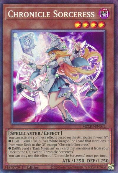 Chronicle Sorceress (Collector's Rare) (MZMU-EN032) [Maze of Muertos]