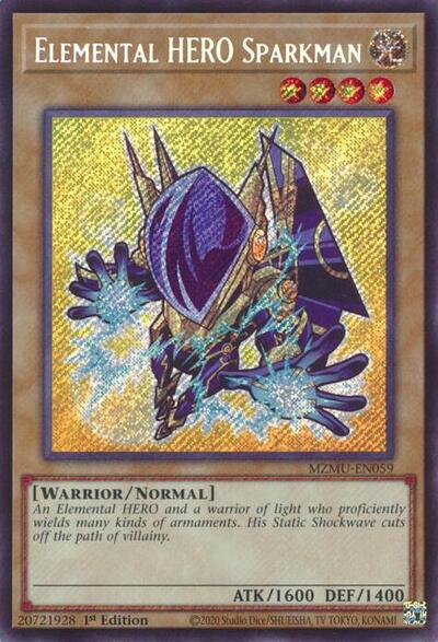 Elemental HERO Sparkman (MZMU-EN059) [Maze of Muertos]