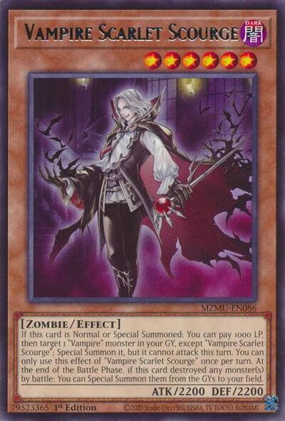 Vampire Scarlet Scourge (MZMU-EN086) [Maze of Muertos]