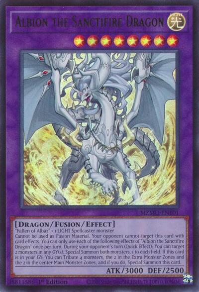 Albion the Sanctifire Dragon (MZMU-EN101) [Maze of Muertos]