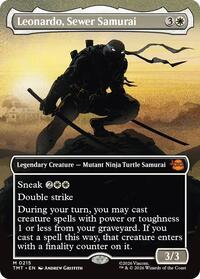 Leonardo, Sewer Samurai (Borderless) (215) [Teenage Mutant Ninja Turtles]