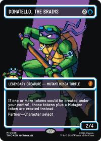 Donatello, the Brains (0085) (Borderless) (Surge Foil) (85) [Commander: Teenage Mutant Ninja Turtles]