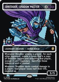 Shredder, Shadow Master (Borderless) (Surge Foil) (88) [Commander: Teenage Mutant Ninja Turtles]