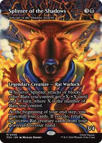 Splinter of the Shadows - Ashcoat of the Shadow Swarm (Borderless) (6) [Teenage Mutant Ninja Turtles Source Material]