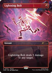 Lightning Bolt (Borderless) (2) [Unique and Miscellaneous Promos]