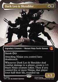 Dark Leo & Shredder (Borderless) (220) [Teenage Mutant Ninja Turtles]