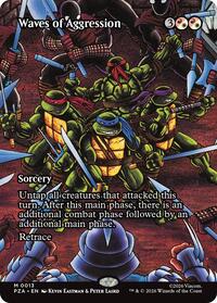 Waves of Aggression (Borderless) (13) [Teenage Mutant Ninja Turtles Source Material]