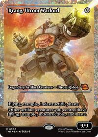 Krang, Utrom Warlord (Showcase) (Fracture Foil) (300) [Teenage Mutant Ninja Turtles]