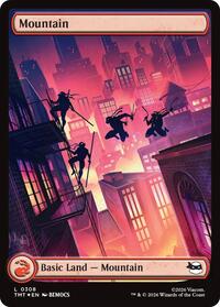 Mountain (0308) (Surge Foil) (308) [Teenage Mutant Ninja Turtles]