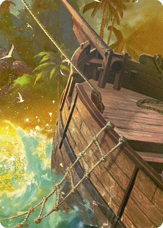 Treasure Island // High Seas Map Doubled Sided Art Card (Middle Center) [High Seas]