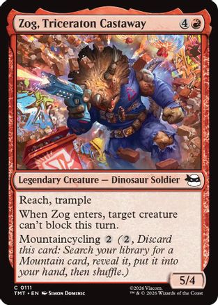 Zog, Triceraton Castaway (TMT-111) - Teenage Mutant Ninja Turtles