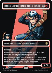 Casey Jones, Back Alley Brute (Borderless) (Surge Foil) (90) [Commander: Teenage Mutant Ninja Turtles]