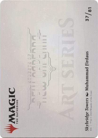 Skybridge Towers // Skybridge Towers (ASNC-037) - New Capenna Art Series (Borderless) Foil