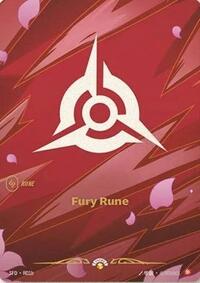 Fury Rune (R01b) (R01b) [Riftbound Organized Play Promotional Cards]