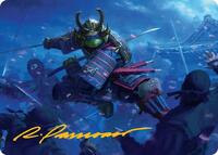 Leonardo, Sewer Samurai Art Card (1/54) (Gold-Stamped Signature) (1) [Art Series: Teenage Mutant Ninja Turtles]