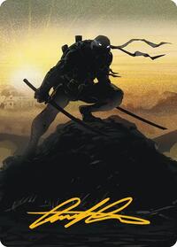 Leonardo, Sewer Samurai Art Card (20/54) (Gold-Stamped Signature) (20) [Art Series: Teenage Mutant Ninja Turtles]