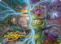Mind Transfer Protocol Art Card (Gold-Stamped Signature) (5) [Art Series: Teenage Mutant Ninja Turtles]