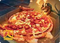 Spicy Oatmeal Pizza Art Card (Gold-Stamped Signature) (11) [Art Series: Teenage Mutant Ninja Turtles]
