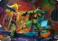 Michelangelo, Game Master Art Card (13) [Art Series: Teenage Mutant Ninja Turtles]