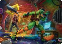 Michelangelo, Game Master Art Card (Gold-Stamped Signature) (13) [Art Series: Teenage Mutant Ninja Turtles]