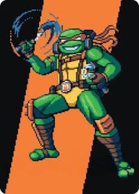 Michelangelo, the Heart Art Card (35) [Art Series: Teenage Mutant Ninja Turtles]