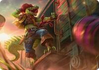 Leatherhead, Iron Gator Art Card (43) [Art Series: Teenage Mutant Ninja Turtles]