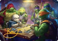 Lessons from Life Art Card (Gold-Stamped Signature) (14) [Art Series: Teenage Mutant Ninja Turtles]