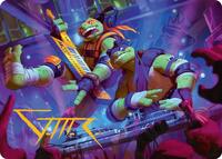 Mikey & Don, Party Planners Art Card (Gold-Stamped Signature) (15) [Art Series: Teenage Mutant Ninja Turtles]