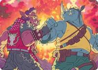Bebop & Rocksteady Art Card (29) [Art Series: Teenage Mutant Ninja Turtles]