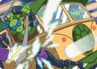 Don & Leo, Problem Solvers Art Card (Gold-Stamped Signature) (30) [Art Series: Teenage Mutant Ninja Turtles]