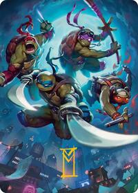 Heroes in a Half Shell Art Card (Gold-Stamped Signature) (41) [Art Series: Teenage Mutant Ninja Turtles]