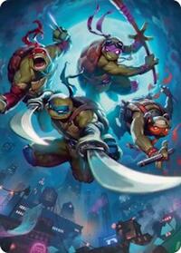 Heroes in a Half Shell Art Card (41) [Art Series: Teenage Mutant Ninja Turtles]