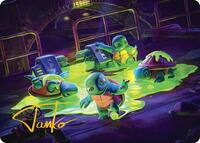 The Ooze Art Card (Gold-Stamped Signature) (18) [Art Series: Teenage Mutant Ninja Turtles]