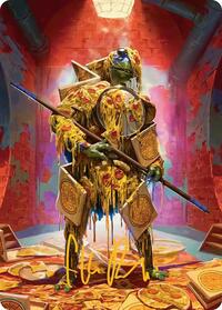 Commander's Plate Art Card (Gold-Stamped Signature) (50) [Art Series: Teenage Mutant Ninja Turtles]