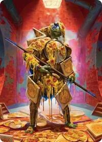 Commander's Plate Art Card (50) [Art Series: Teenage Mutant Ninja Turtles]